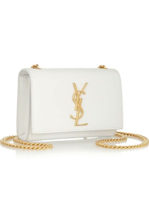 white saint laurent bag.